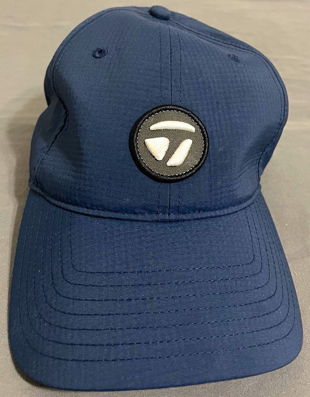 TaylorMade Navy Golf Hat One Size Adjustable Cap Logo Performance Adult